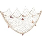 200 cm x 150 cm filet de pche avec coquilles plage thme dcor pour la fte maison salon chambre style ...