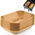 200 pices papier cuisson accessoire pour air fryer ninja feuilles de papier sulfuris pour friteuse ...