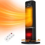 2000w chauffage dappoint flamme 3d minuterie 24h radiateur electrique c�ramique t�l�commande 5 modes ...