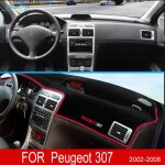 2002 - 2008 rouge - tapis de tableau de bord antid�rapant pour peugeot 307 2002 ~ 2008 307sw 307cc protection ...