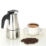 200ml cafetire italienne  piston en acier inoxydable 4 tasses pour pole lectrique