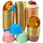 200pcs caissettes cupcake 4 couleur caissette muffins papier papier muffin cuisson moule cupcake papier ...