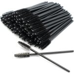 200pi�ces brosses � cils noirs brosse extension cils jetables kit goupillon cils outil de maquillage ...