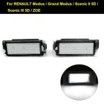 2017 hot 2pcs 18 led lampe de plaque dimmatriculation lumi�re pour renault modus / grand modus / scenic ...