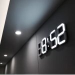 Horloge murale - 2019 nouveau - led num�rique - alarme - 12 / 24 heures