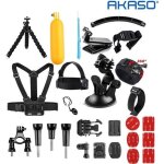2021 neuf akaso camra sport accessoires 14 en 1 pack pour gopro hero akaso ek7000 brave 4 v50 pro ek7000 ...