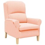 Neuf 2026 chic chaise simple sweety fauteuil de salon 1 place rose 76x94x102 cm tissu sharpa ff4887