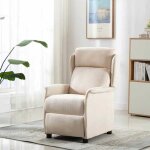 Neuf 2026 chic fauteuil inclinable r�glable sweety inclinaison manuelle cr�me 66. 5x94x101. 5 cm polyester ...