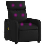 Neuf 2026 chic fauteuil inclinable r�glable sweety inclinaison manuelle massant en similicuir noir 66x89. ...