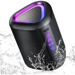 2026 enceinte bluetooth portable sans fil avec lumi�re led bluetooth 5. 4 24 hrs basses puissantes surround ...
