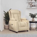 Promo 2026 fauteuil inclinable charge 150kg725x96x995 cm - fauteuil releveur relax �lectrique cr�me tissu ...