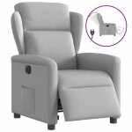 Promo 2026 fauteuil inclinable charge 150kg78x95x100 cm - fauteuil releveur relax �lectrique gris nuage ...