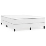 Promo 2026 lit 2 personnes&lit adulte structure de lit - cadre de lit � ressorts - blanc 140x190cm similicuir ...