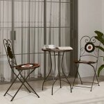 (promo 2026)table 2 / 4 personnes - table de bistroshield table cuisine arri�re - cour mosa�que terre ...