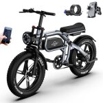 2026 v�lo �lectrique c8 pro - roues 20 - moteur 1500 w - batterie 48 v 20 ah 50 km / h - autonomie 90 ...