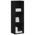 Promo 2026meuble de rangement - noir biblioth�que - clarence - pour salon - / meuble tv noir 36 x 30 ...