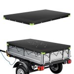 209 x 115 x 10cm b�che pour remorque b�che plate bache remorque avec bandes r�fl�chissantes en tissu ...