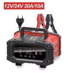 20a / 10a chargeur de batterie de moto de voiture 12v / 24v chargeur intelligent lithium agm plomb - ...