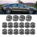 20pcs 17mm hex plastique crou cache boulon de roue gris pr audi hb046