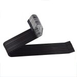 20pcs cintres en m�tal noir caoutchout� antid�rapant pour pantalons 38 cm 35 * 16 * 0. 5cm