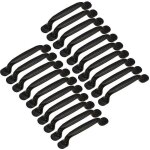 20pcs poign�e de porte cuisine armoire placard tiroir chambre meubles tirer entraxe 128mm aluminium noir ...
