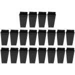 20pcs pots darbres hauts pots darbres profonds en plastique de p�pini�re semis pots de conteneurs de ...