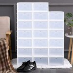 20x boîtes de rangement de chaussures en plastique organisateur de tiroir pliable diverses options de ... 20x boîtes de rangement de chaussures en plastique organisateur de tiroir pliable diverses options de ...