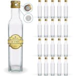 20x bouteilles en verre 500ml avec bouchon a vis doré avec bec verseur - huile dolive vinaigre 20x bouteilles en verre 500ml avec bouchon a vis doré avec bec verseur - huile dolive vinaigre