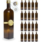 20x bouteilles en verre foncé 500ml avec bouchon a vis doré avec bec verseur - huile dolive vinaigre 20x bouteilles en verre foncé 500ml avec bouchon a vis doré avec bec verseur - huile dolive vinaigre