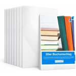 20x prot�ge - livre clair & transparent din a4 - couverture et prot�ge - cahier pour livres et cahiers ...