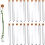 20x tube  essai en verre 18ml contenant  drages bonbons fleurs et pices dcoration et souvenirs de ...