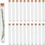 20x tube  essai en verre 21ml contenant  drages bonbons fleurs et pices dcoration et souvenirs de ...
