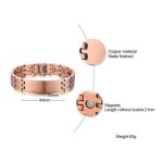 21. 5 cm - gravible - bracelet de thrapie en cuivre pur pour homme lgant soulagement de la douleur ...