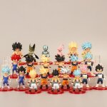 Figurine dragon ball z - son goku vegetto vegeta freeza frieza migatte buu cellule - 21 pcs / lot