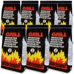 21kg de charbon de bois pour bbq - 7x sac de 3kg briquettes  barbecue - braises longue dure - grill ...