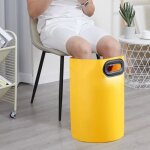 Bassin de bain de pieds pliant - jaune - 21l - pvc - portable Bassin de bain de pieds pliant - jaune - 21l - pvc - portable