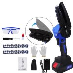 21v trononneuse elagueuse - portable guide scie  chane lectrique sans fil avec 1 batterie 1500mah ...