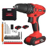 21v visseuse devisseuse sans fil perceuse visseuse sans fil avec 2 batterie&chargeur mandrin sans cl� ...