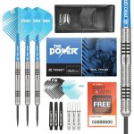 22g / 23g / 24g tungsten steel tip darts set - 9 arbres pro grip - 9 pro ultra flights ? dart wallet ...
