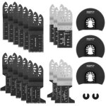 23 pcs accessoires doutils oscillants multifonctions lame de scie universelle pour couper les coins de ...