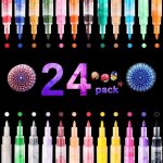 Stylos marqueurs peinture acrylique - 24 couleurs - pour enfants Stylos marqueurs peinture acrylique - 24 couleurs - pour enfants