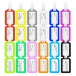 24 etiquette bagage en plastique �tiquette didentification de valise voyage �tiquettes de valise davion ...