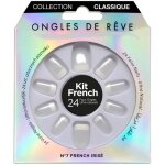 24 faux ongles avec colle french iris