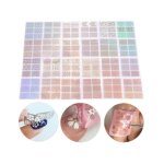 Pochoirs  ongles - non spcifi - 24 feuilles - pvc premium - autoadhsif - facile  utiliser