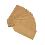 24 mini etiquettes perfores - kraft