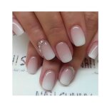 24 pices faux ongles court carrs nude franais press on nails ballerine bton sur ongles acrylique ...