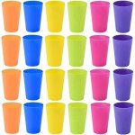 Gobelet en plastique - haopyou - 250ml - 24 pices - couleurs vives - rutilisables
