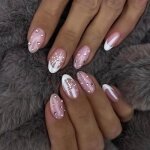 24 pièces noël faux ongles - rose brillant faux ongles à coller avec strass flocon de neige - acrylique ... 24 pièces noël faux ongles - rose brillant faux ongles à coller avec strass flocon de neige - acrylique ...