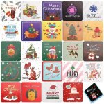 24 picescarte joyeux noelcarte voeux nol avec enveloppes et autocollantsjoyeuses ftes cartes de nolnol ...