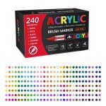 240 couleurs feutre acryliquestylos acryliques liquide direct acrylic paint marker coloriage pour adultesmarqu ...